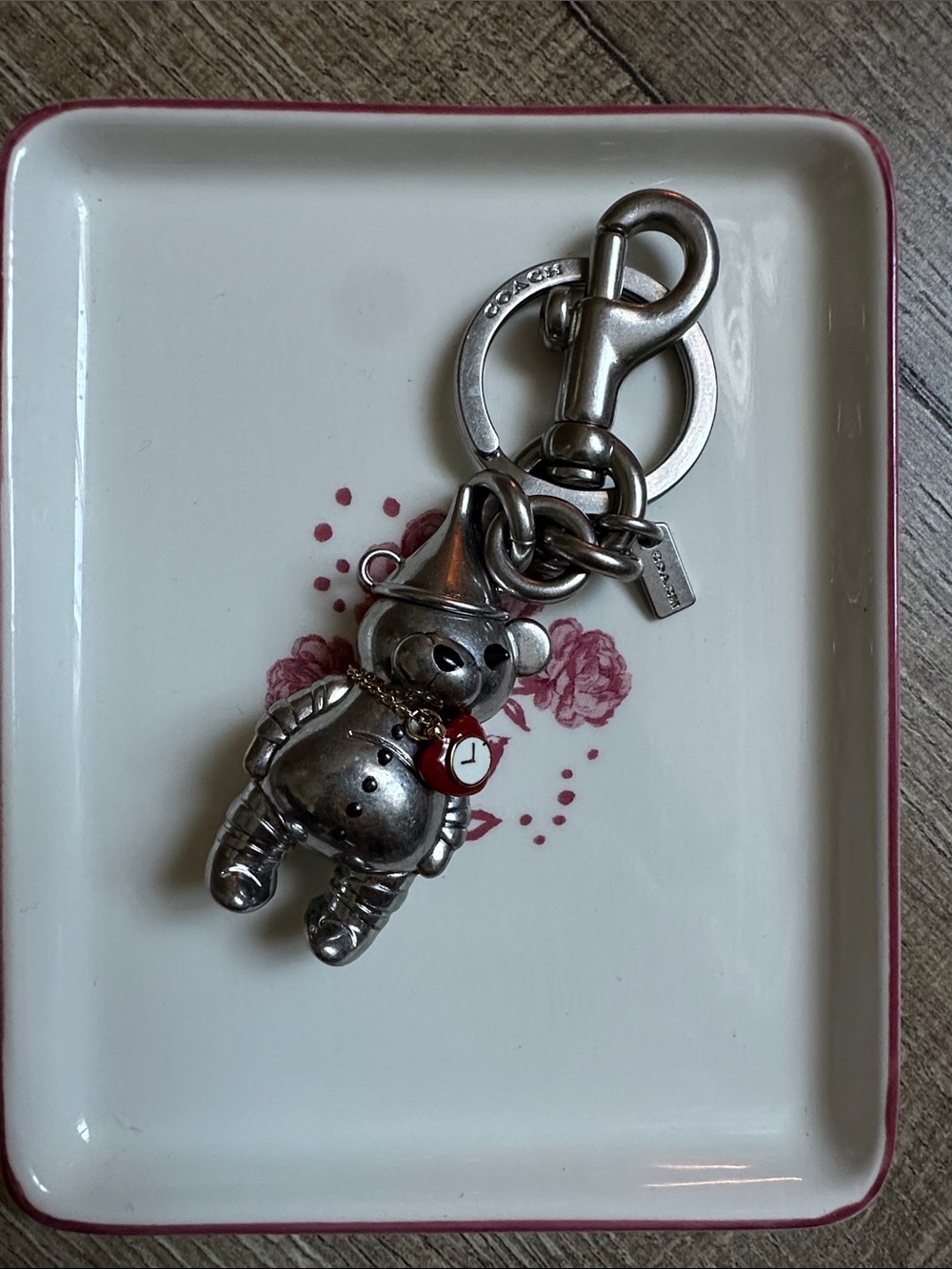 Coach x Wizard of Oz Tinman bear keychain / bag charm